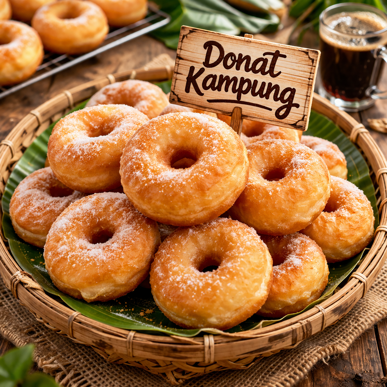 Donat Kampung menu snack Kopi Cerita
